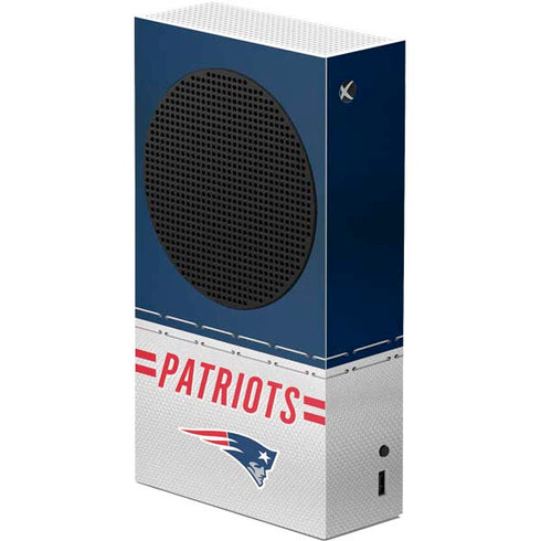 NFL New England Patriots White Striped Xbox Series S Console Skin
